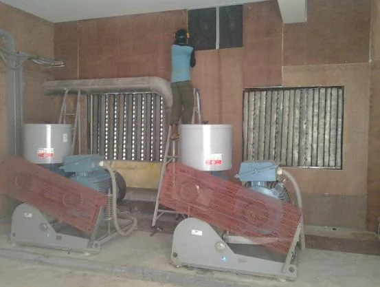 Blowers with acoustic silencers installed by NSP
