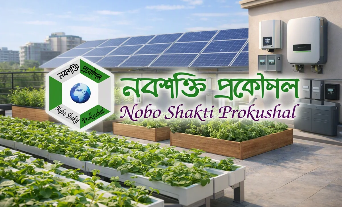NSP rooftop solar installation with hydroponic garden